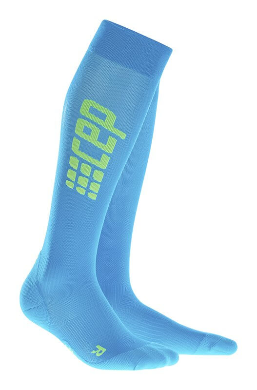 Ponožky CEP Běžecké podkolenky ultralight pánské elektrická modř / zelená